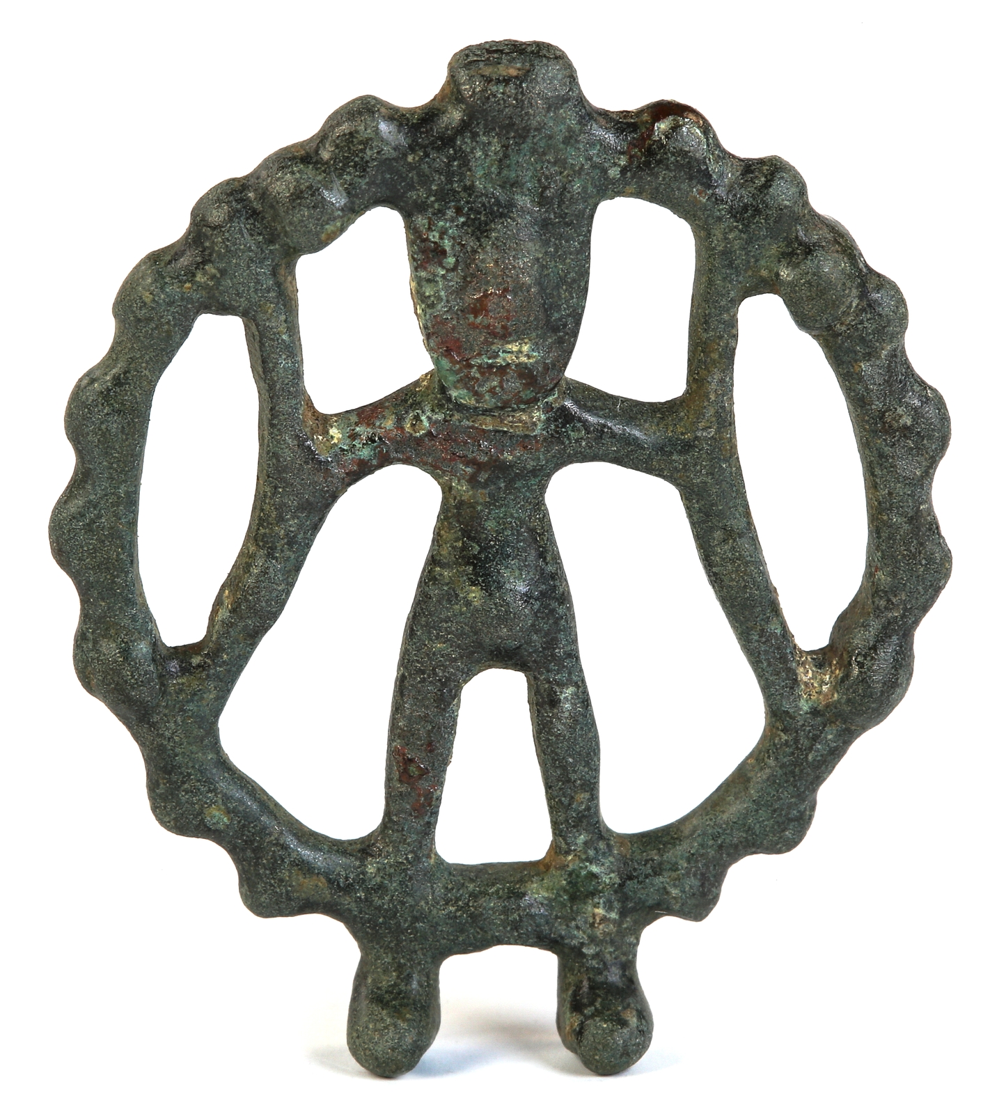 Foto laténského amuletu nalezeného na Starém Hradisku